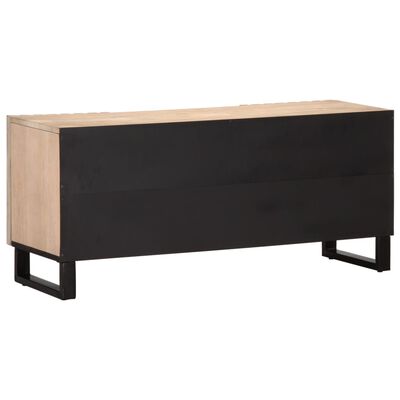 vidaXL Tv-meubel 105x34x46 cm massief mangohout wit