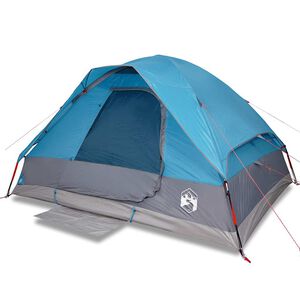 vidaXL Koepeltent 6-persoons waterdicht blauw