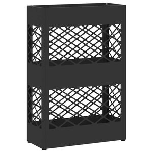 vidaXL Regen paraplu standaard Zwart 28 x 12 x 41 cm Staal