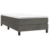 vidaXL Boxspring bed 80x200 cm fluweel donkergrijs