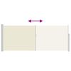 vidaXL Windscherm uittrekbaar 120x300 cm crème