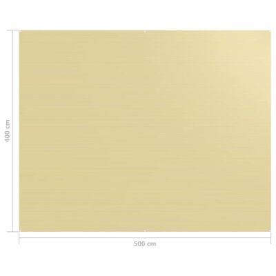 vidaXL Tenttapijt 400x500 cm beige