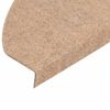 vidaXL Trapmatten zelfklevend 30 st 65x22,5x3,5 cm beige