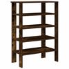 vidaXL Schoenenrek 61x32x87,5 cm bewerkt hout gerookt eikenkleurig