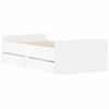 vidaXL Bedframe met lades wit 90x200 cm