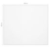 vidaXL Tafelbeschermer 80x80 cm 1,6 mm PVC mat