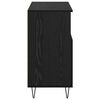 vidaXL Dressoir Zwart Eiken 60 x 35 x 70 cm