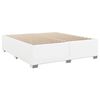 vidaXL Boxspring met matras kunstleer wit 200x200 cm