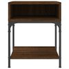 vidaXL Nachtkastjes 2 st 40x41x50 cm bewerkt hout bruin eikenkleur