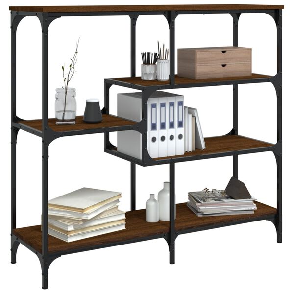 vidaXL Wandtafel 103x32x95 cm bewerkt hout bruin eikenkleur