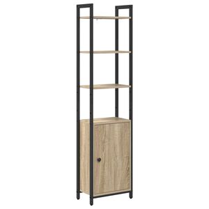 vidaXL Boekenkast 6-laags 40 x 24 x 161 cm Bewerkt hout Sonoma Eiken