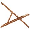vidaXL Strandstroelen 2 st inklapbaar stof en massief hout beige