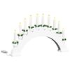vidaXL Kerst Kaarsenboog met 10 LED Kaarsen LED's Warmwit