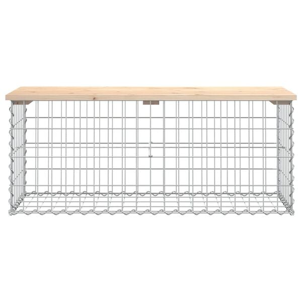 vidaXL Tuinbank Schanskorfontwerp 103x44x42 cm massief grenenhout