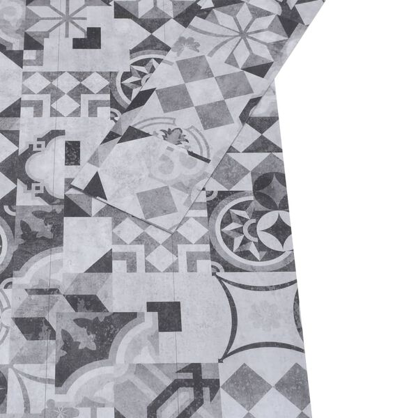 vidaXL Vloerplanken zelfklevend 4,46 m² 3 mm PVC grijs patroon