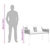 vidaXL Tuinbank Grijs en Donkergrijs 117 x 54 x 74.5 cm poly rattan