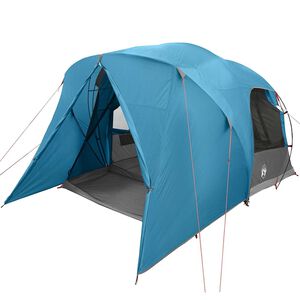 vidaXL Dome Tent 6-Person met dak met opslag Blauw 500 x 314 x 206 cm