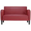vidaXL Loveseat bank 110 cm kunstleer wijnrood