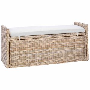 vidaXL Opslagbank GENDT Naturel 110 x 40 x 50 cm Rattan