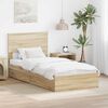 vidaXL Opslag bed met lade Sonoma Eiken 100 x 200 cm Bewerkt hout