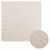 vidaXL Vloerkleed ZIZUR room binnen en buiten 120x120 cm jute look