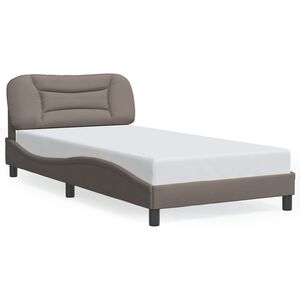 vidaXL Bedframe zonder matras "Hvar" 100x200 cm stof taupe