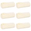 vidaXL Kleden 6 pcs Cr&egrave;me 170 x 130 cm Fleece