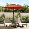 vidaXL Parasol met aluminium paal 270 cm terracottakleurig