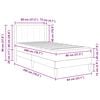 vidaXL Bedframe met matras Lichtgrijs 80 x 200 cm Fluweel