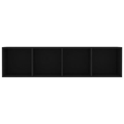 vidaXL Boekenkast/tv-meubel 143x30x36 cm zwart