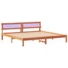 vidaXL Bedframe Wasbruin 200 x 200 cm Massief grenenhout