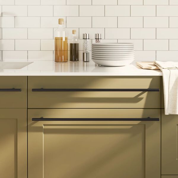 vidaXL Handvatten 20 st 480 mm roestvrij staal zwart