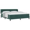vidaXL Boxspringbed met hoofdeinde Donkergroen 180 x 200 cm Fluweel