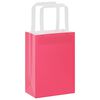 vidaXL Papieren zakken 50 st met hengsels 15x8x21 cm roze
