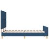 vidaXL Bedframe met hoofdeinde Blauw 160 x 200 cm Stof