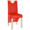 vidaXL Eetkamerstoelen 4 st kunstleer rood