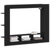 vidaXL TV-kast Zwart eiken 152 x 22 x 113 cm Bewerkt hout