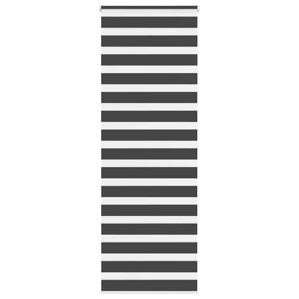 vidaXL Zebra rolgordijn 70x200 cm stofbreedte 65,9 cm zwart