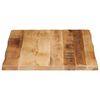 vidaXL Tafelblad met natuurlijke rand 80x60x2,5 cm massief mangohout