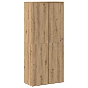 vidaXL Hoge kast 80 x 39 x 178 cm Bewerkt hout Artisanaal eiken