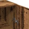 vidaXL Wandkast 34,5x34x90 cm bewerkt hout oud houtkleur