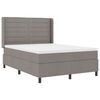 vidaXL Boxspringbed met matras met hoofdeinde Taupe 190 x 140 cm Stof