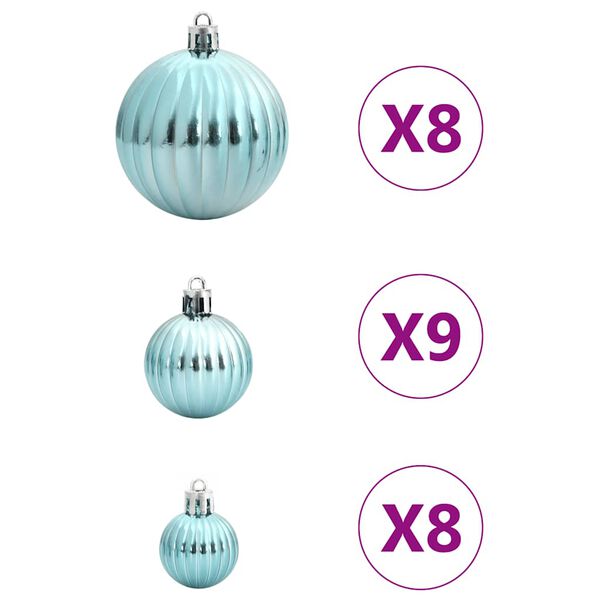 vidaXL Kerstballen 100 st &Oslash;3/4/6 cm groen