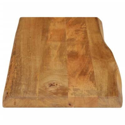 vidaXL Tafelblad met natuurlijke rand 100x40x3,8 cm massief mangohout