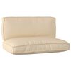 vidaXL Pallet Kussen Set Oxford Stof Beige 120 x 80 x 52 cm