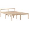 vidaXL Bed met boekenkast zonder matras massief grenenhout 140x200 cm