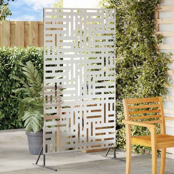 vidaXL Privacyscherm Grijs 100 x 50 x 180 cm Staal