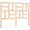 vidaXL Bedframe met hoofdbord massief hout 140x190 cm