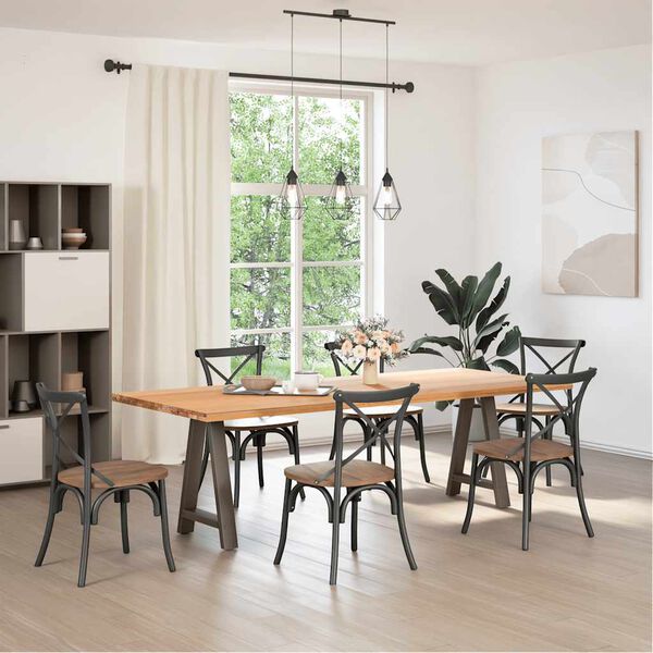 vidaXL Eettafelpoten 2 st A-vormig 50x(72-73) cm staal