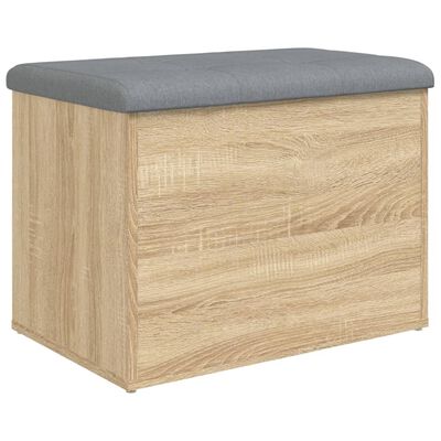 vidaXL Opbergbankje 62x42x45 cm bewerkt hout sonoma eikenkleurig